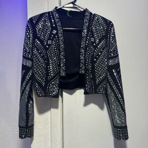 Black Stud Jacket for woman. Size small.